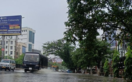 আকৌ ডুবিল গুৱাহাটী মহানগৰীৰ ৰাজপথ