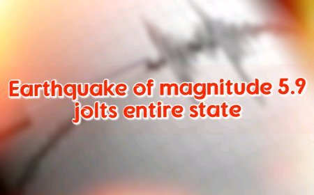 Earthquake of magnitude 5.9 jolts entire state