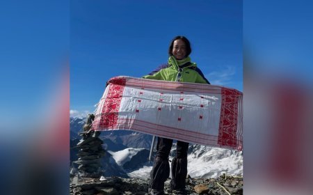 The first Assamese woman to climb Mount Leo Pargil
