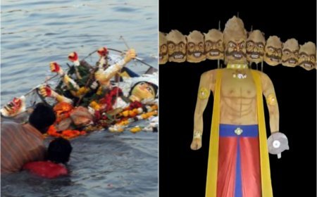 Today is Vijaya Dashami. Effigies of Ravana are burnt in different parts of the country along with the immersion of Goddess Durga.