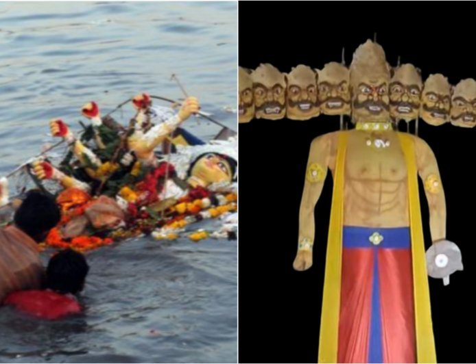 Today is Vijaya Dashami. Effigies of Ravana are burnt in different parts of the country along with the immersion of Goddess Durga.